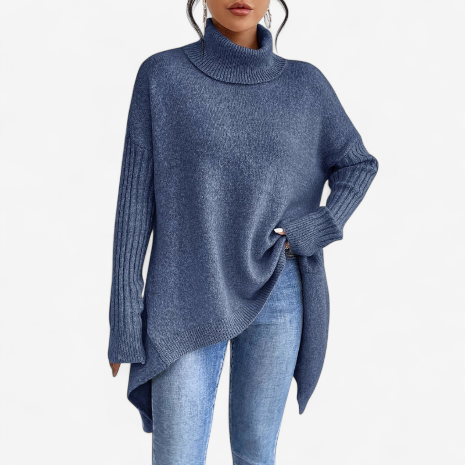 Frédérique™ Pull Doux avec Col