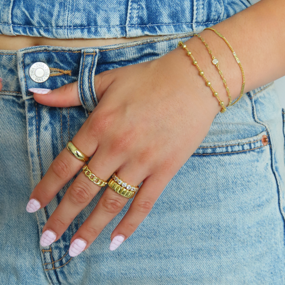 Bague en Chaîne Moderne