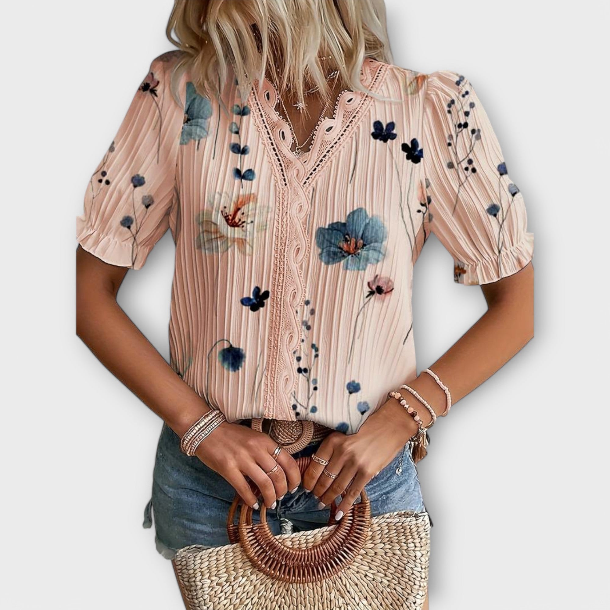 Emily - Elegante Blusa de V-hals