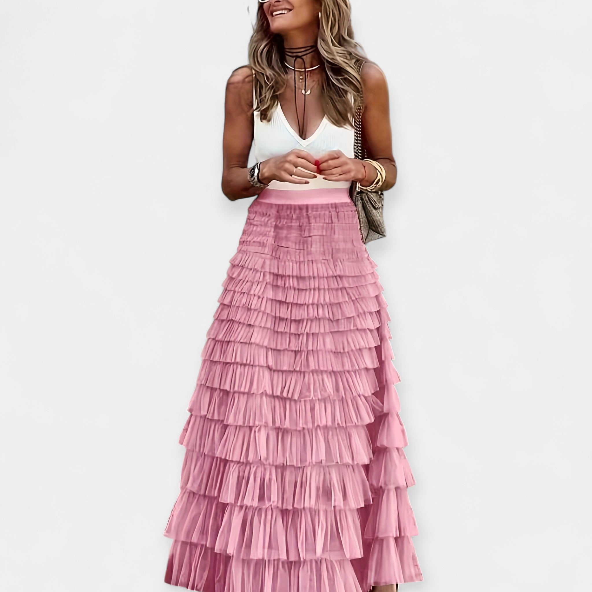 Jupe Boho avec Dentelle