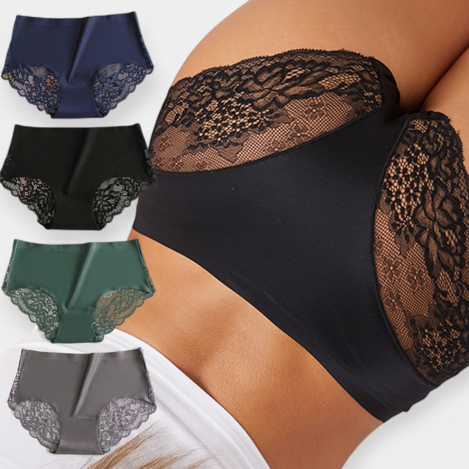 Ensemble de 4 Culottes Sexy en Dentelle