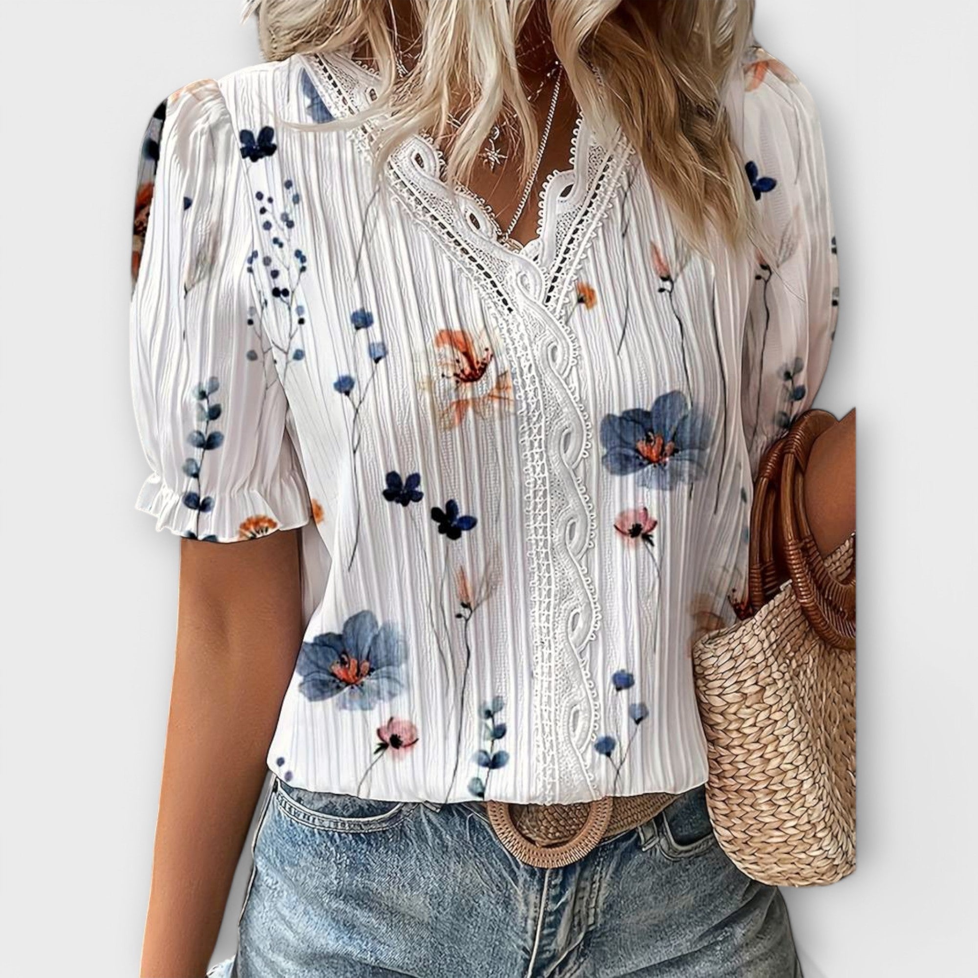 Emily - Elegante Blusa de V-hals