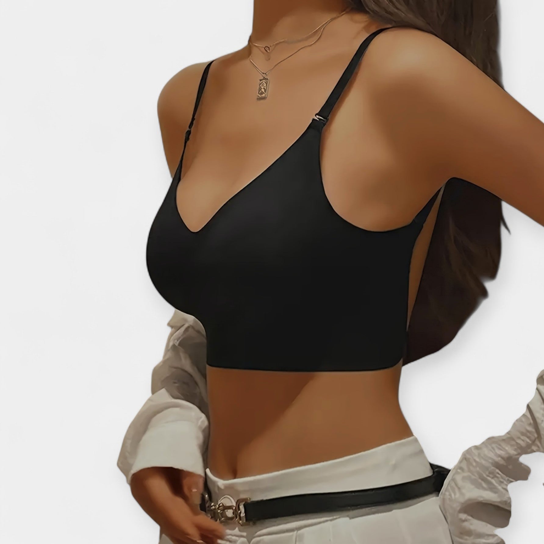 Soutien-gorge sans fil avec dos ouvert