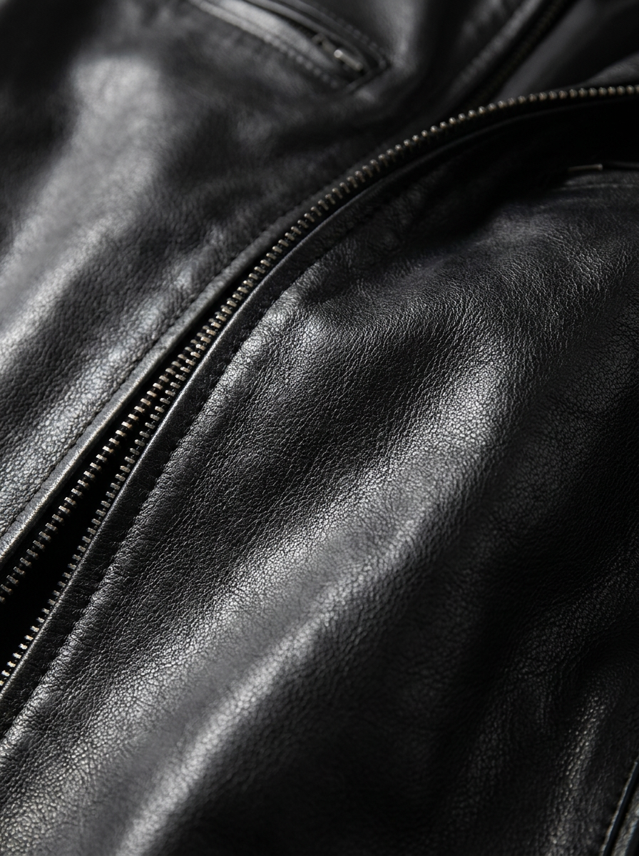 Veste en cuir décontractée : 1 achetée, 1 offerte