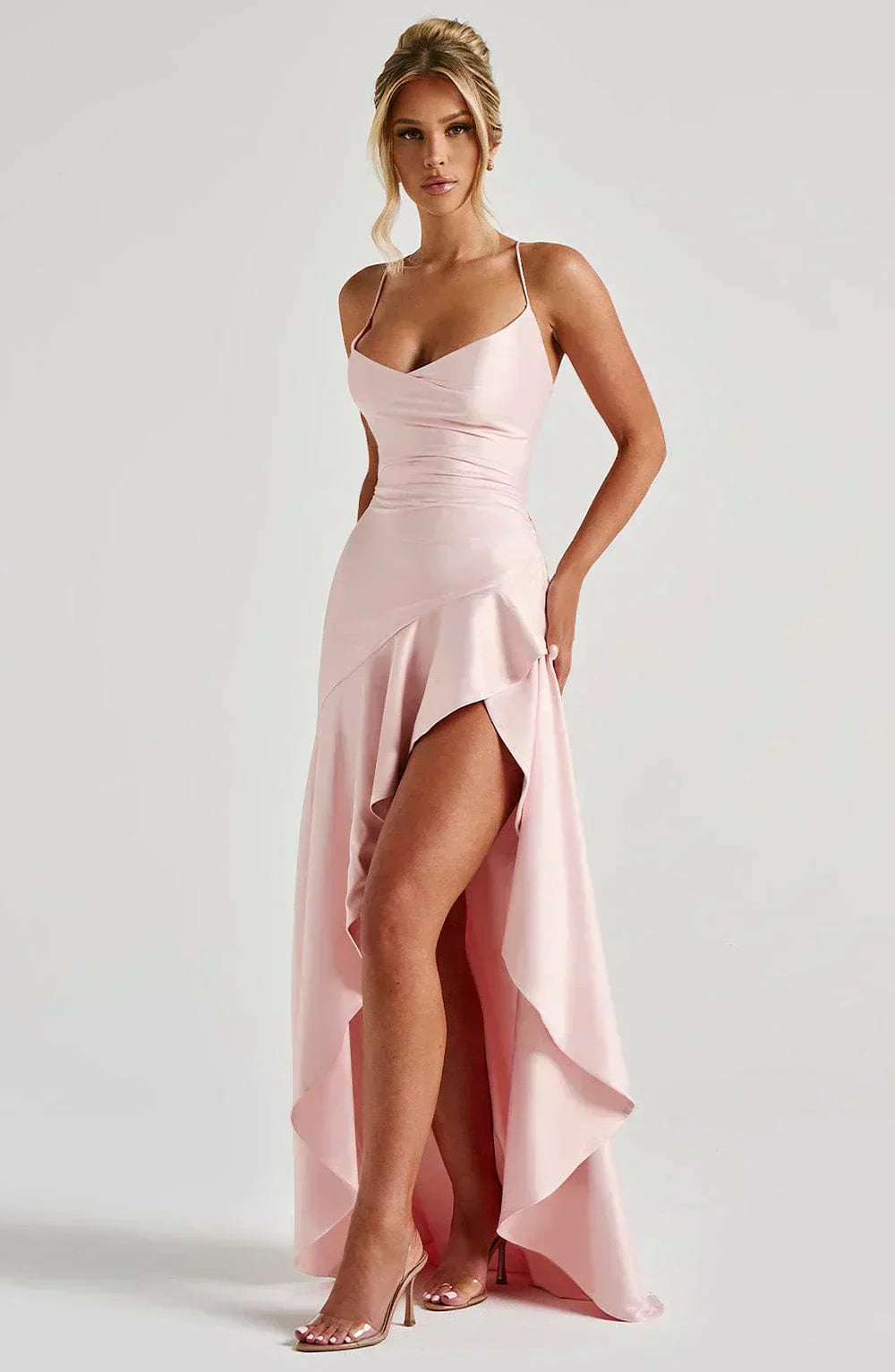 Robe Maxi avec Volants