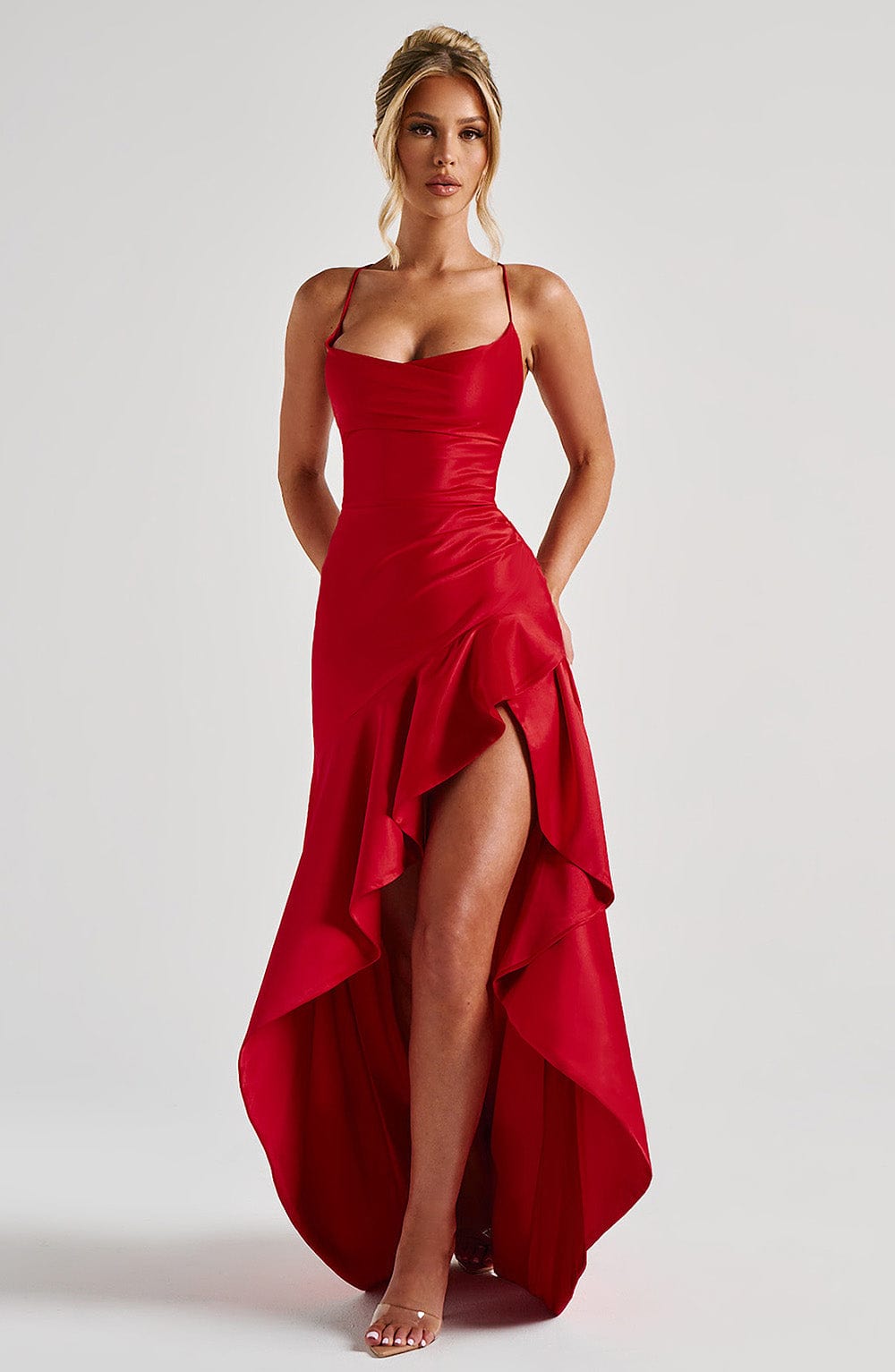 Robe Maxi avec Volants