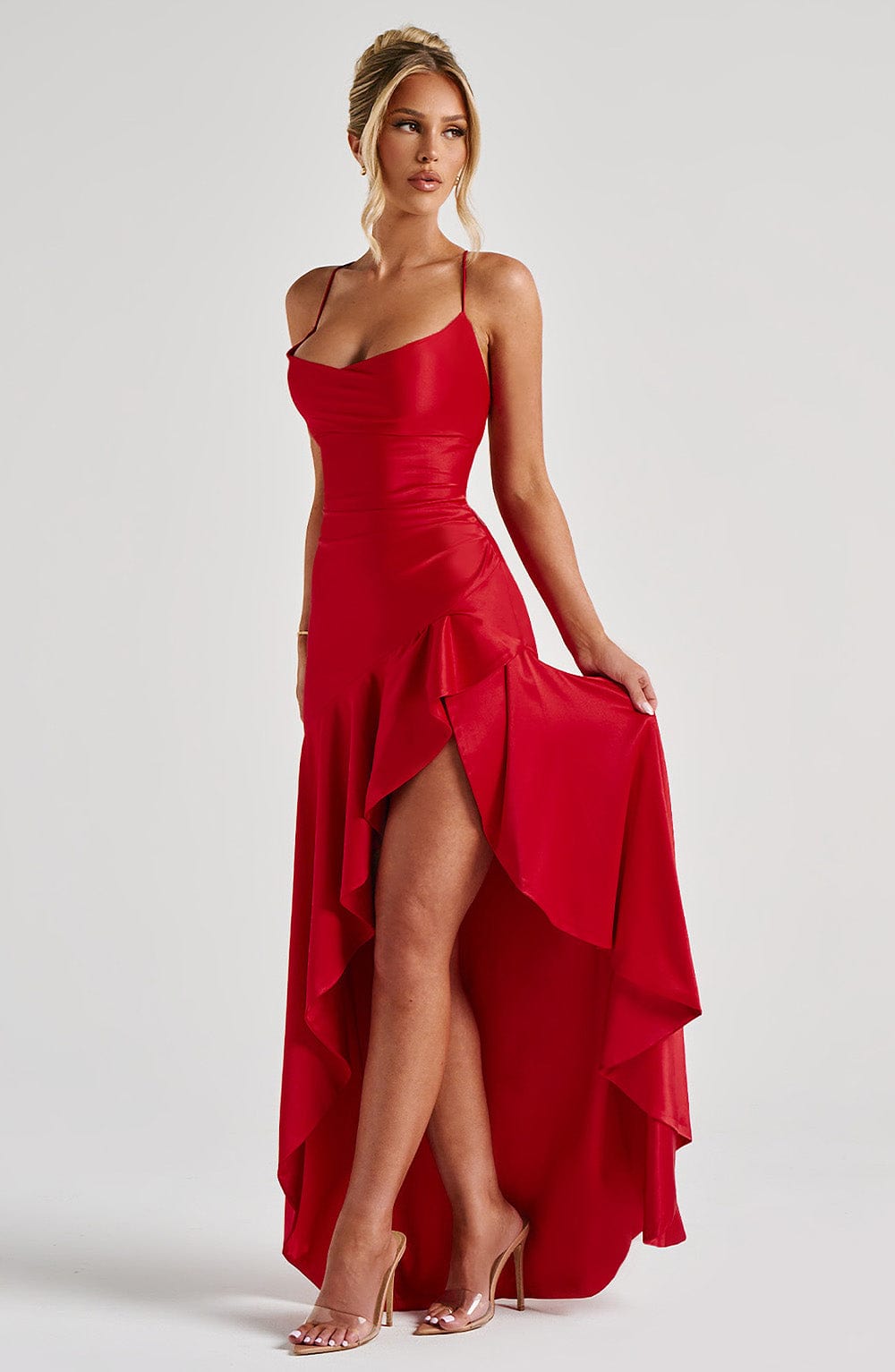 Robe Maxi avec Volants