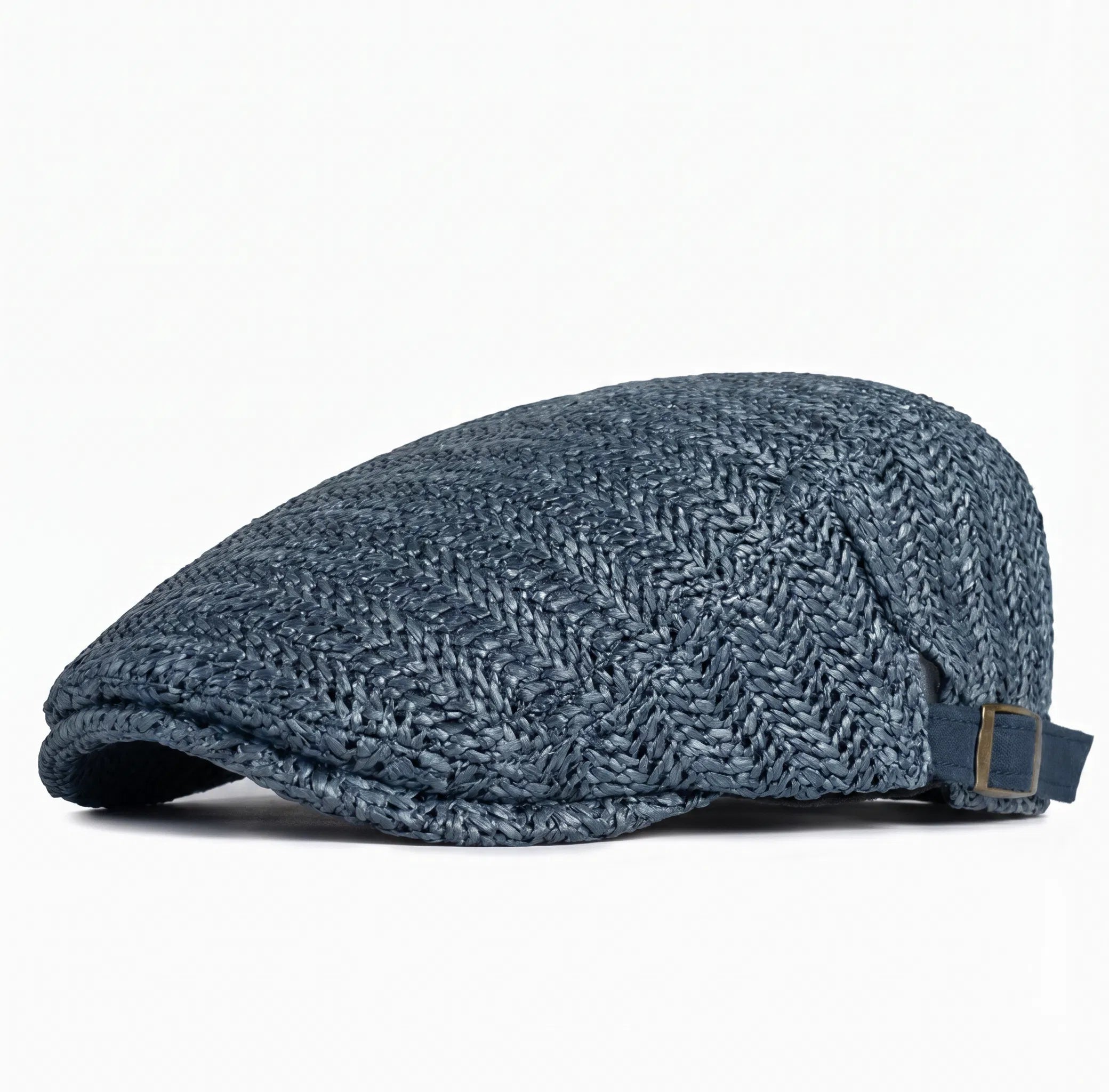 Casquette plate d'été en paille